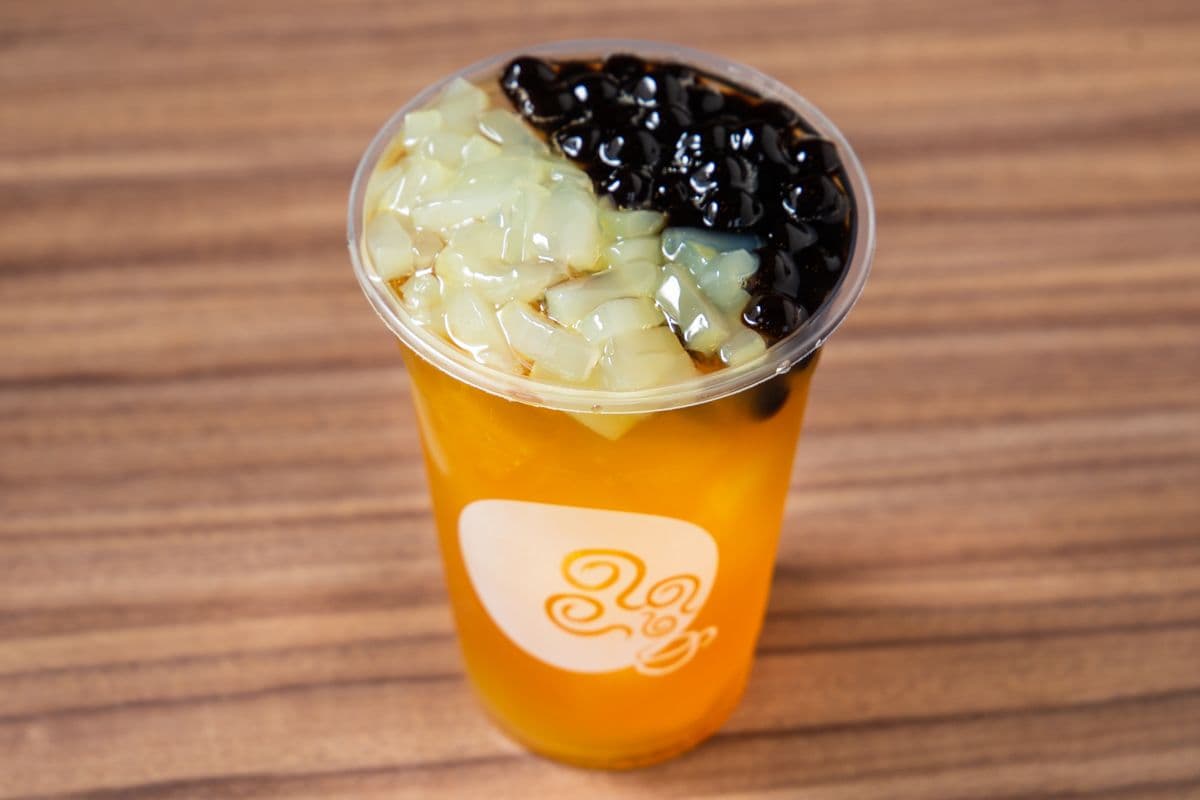 Passion Fruit Green Tea with QQ
