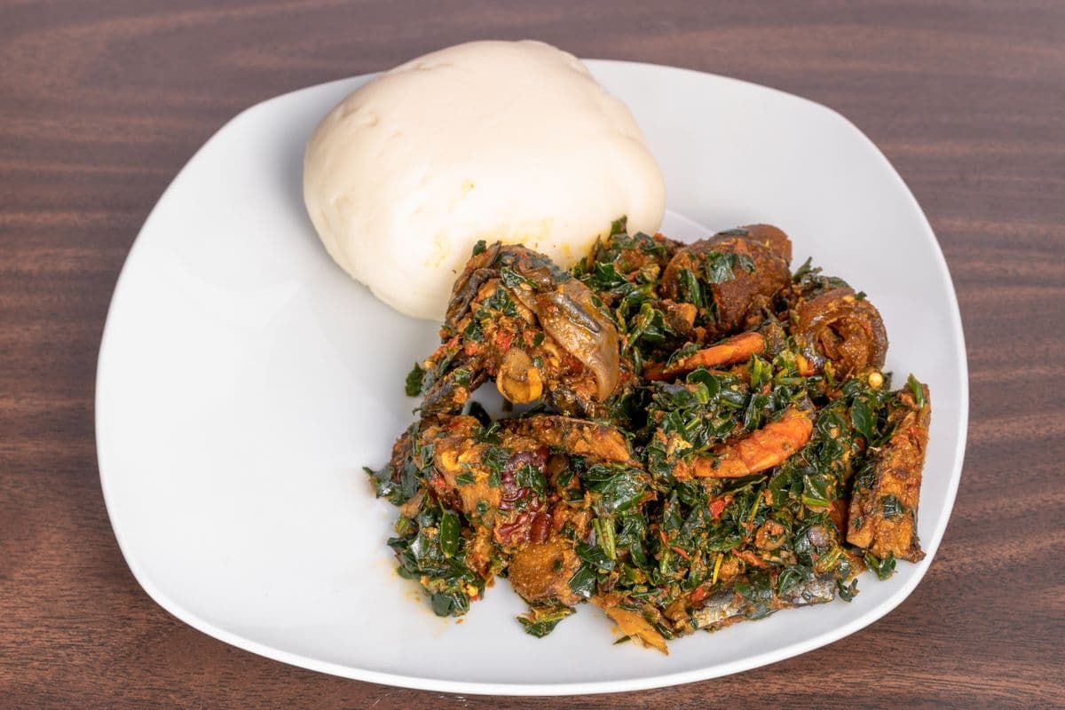Poundo Yam with Choice of Protein (Large.)