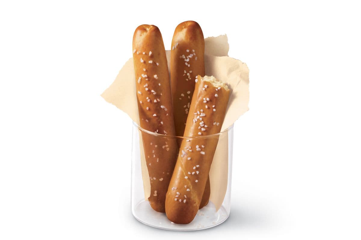 Pretzel Sticks with Zesty Queso
