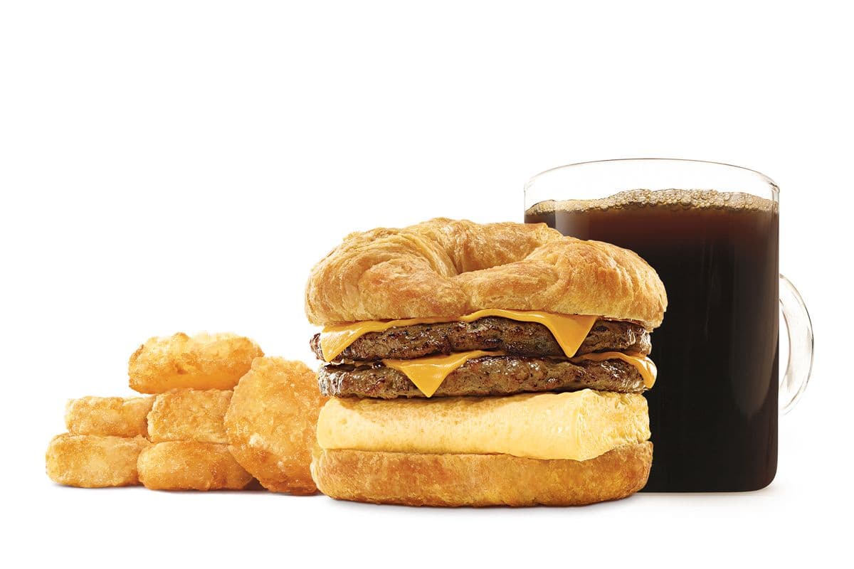 Double CROISSAN'WICH® with Double Sausage Meal (990-1400 Cals)
