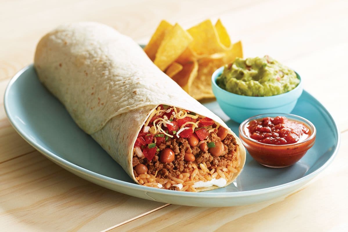 Regular Baja Burrito Combo (Meat)