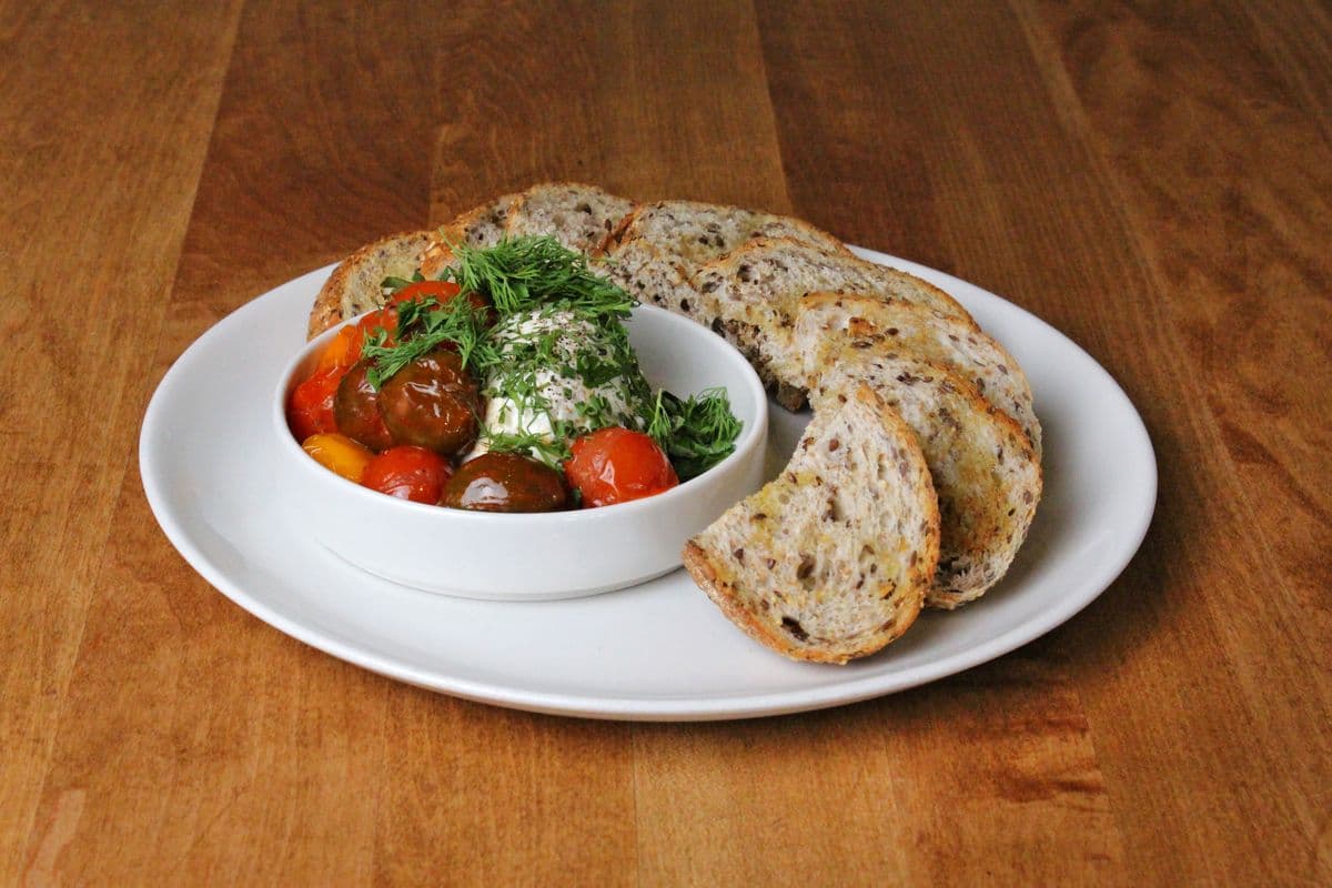 Roasted Tomatoes & Whipped Feta
