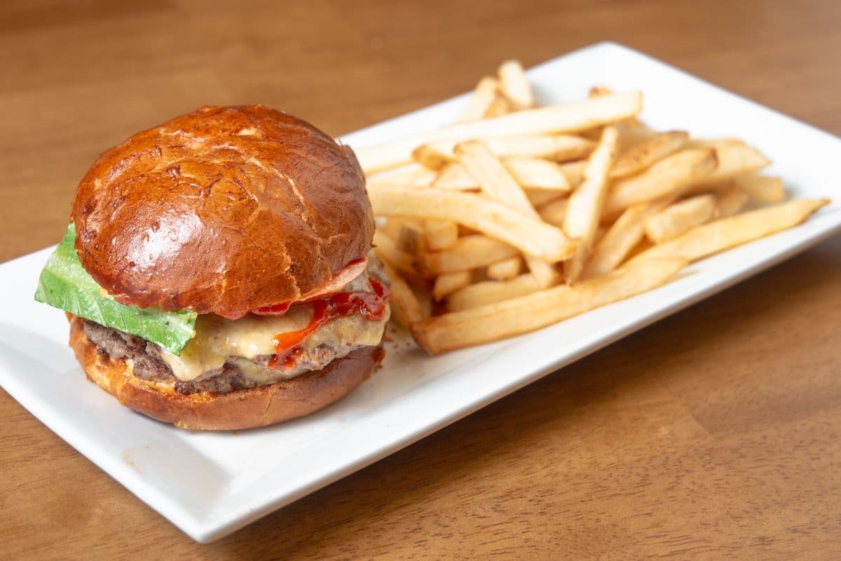Spicy Smash Burger (Double Patty) with Fries
