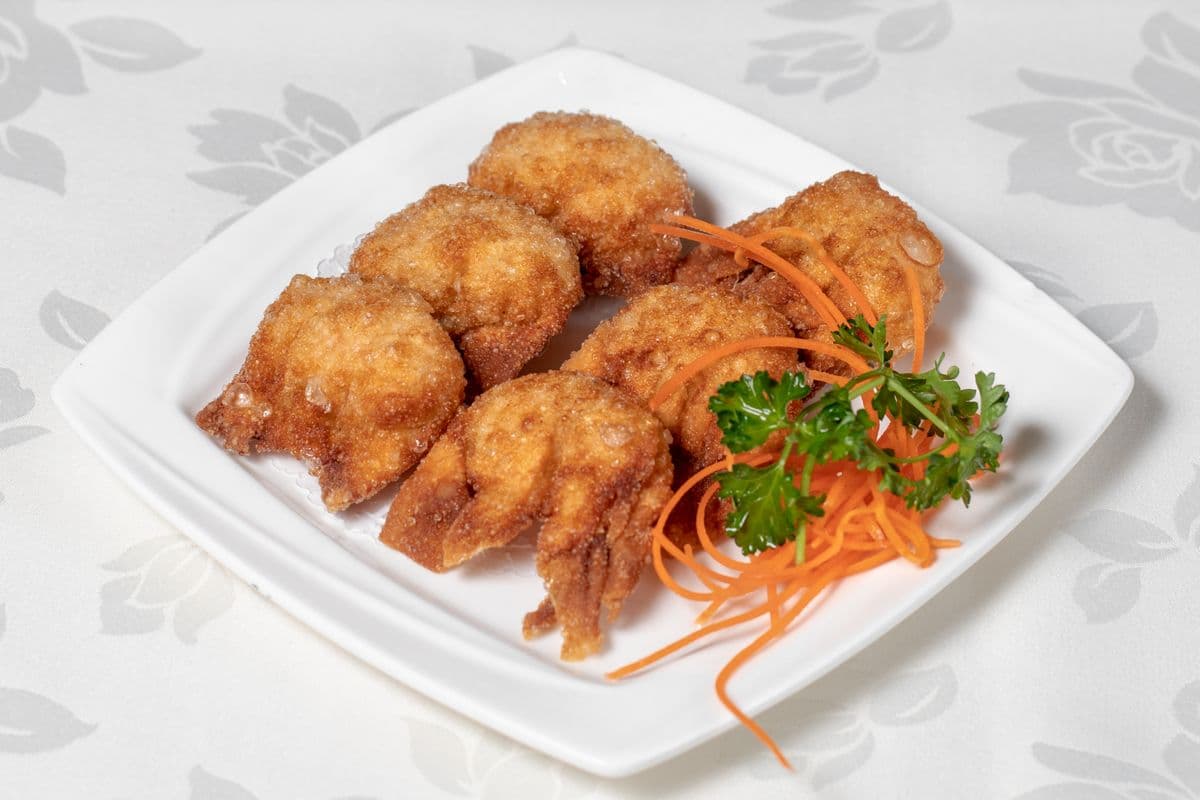10. Deep-Fried Shrimp Dumplings (6 pcs) with Mayonnaise