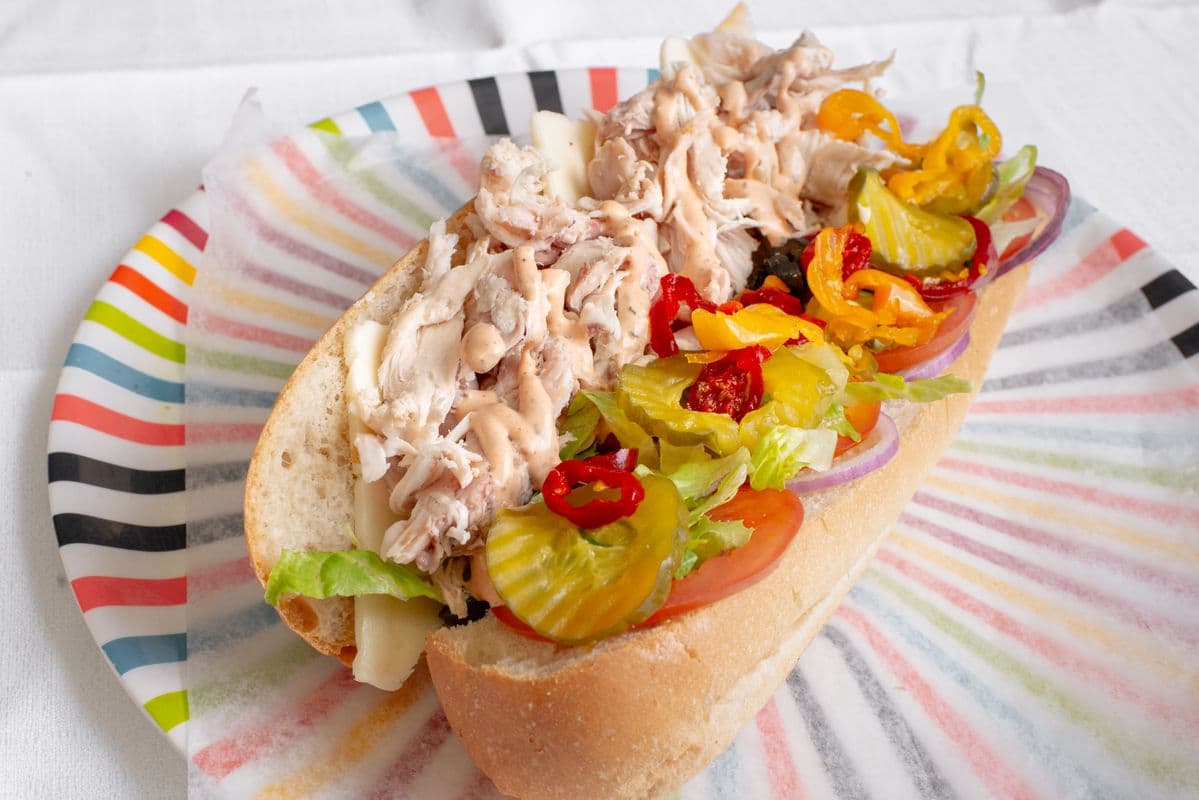 5. Six-Inch California Chicken Panini (Rotisserie Chicken)