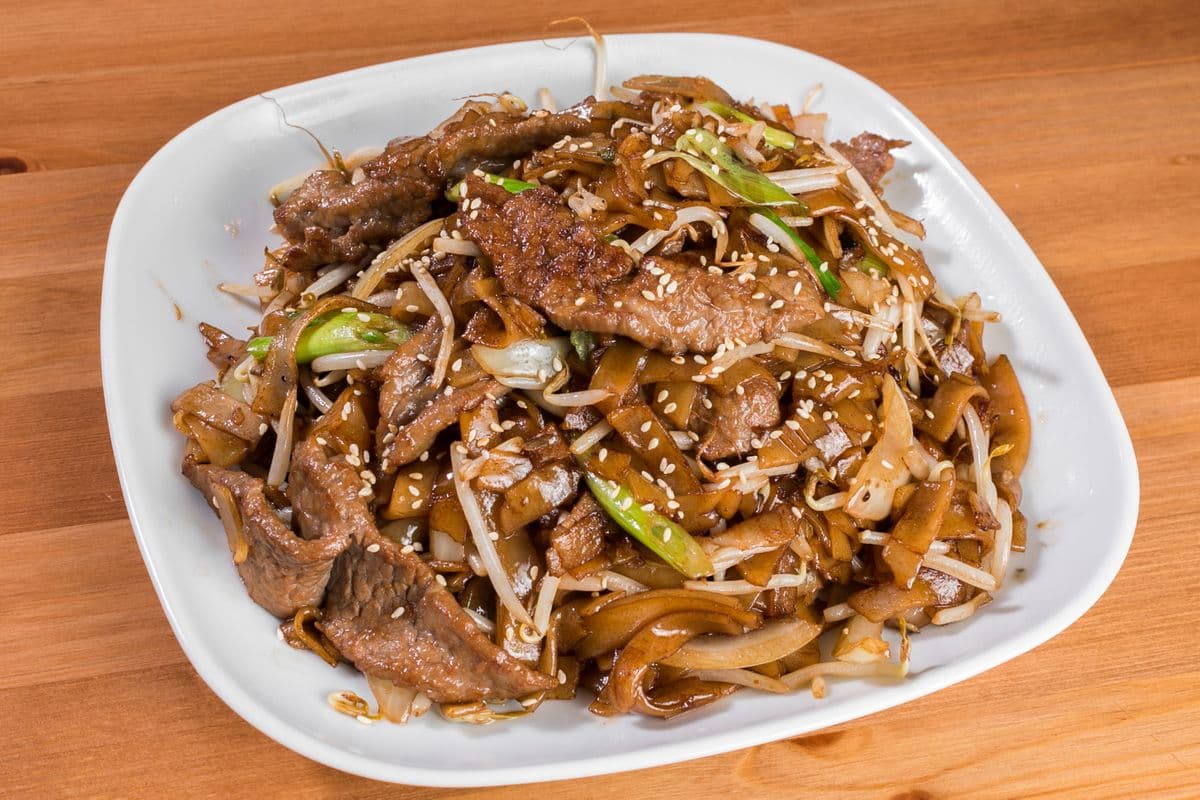 F19. Beef Fried Rice Noodles or Ho Fan