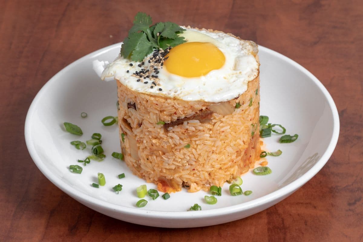 58. Kimchi Pork Fried Rice with Egg