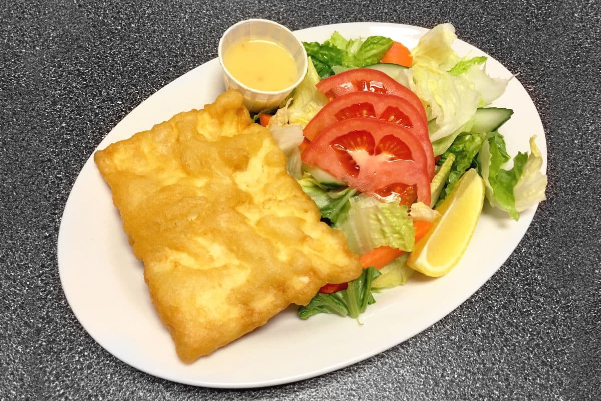 Halibut and Garden Salad