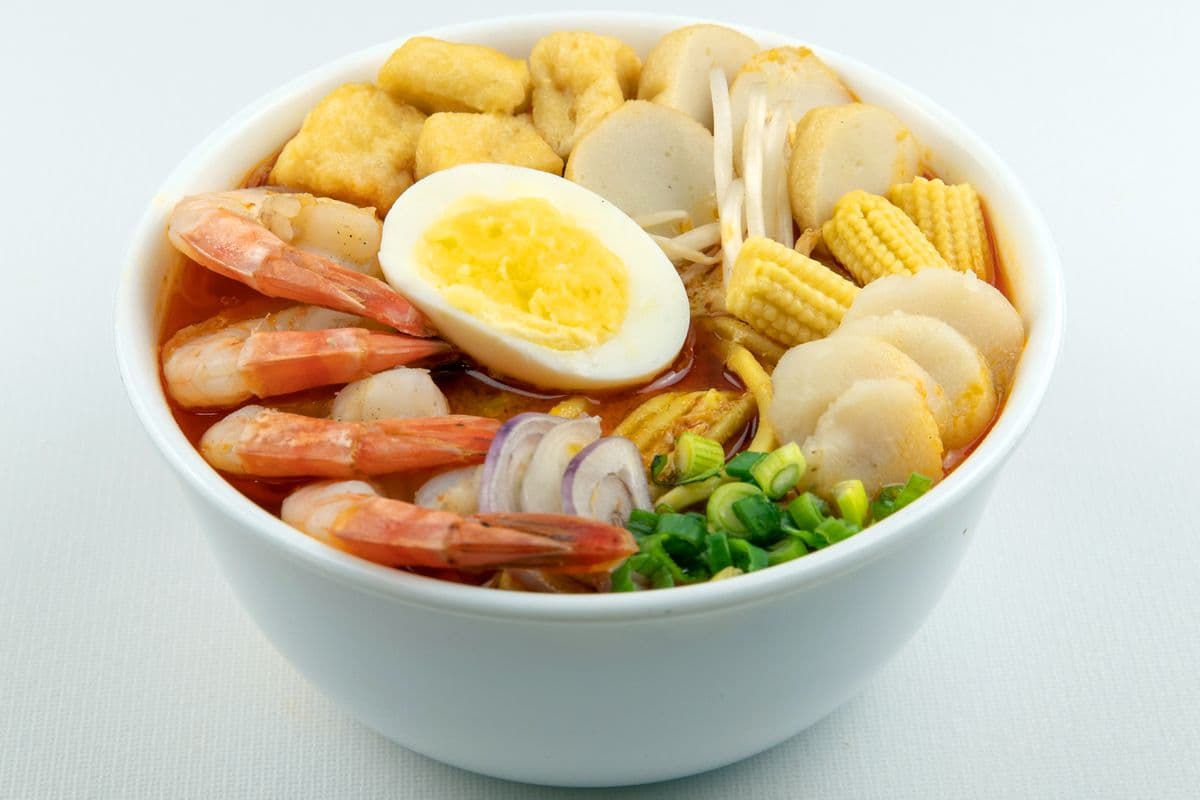 Seafood Laksa Noodle Soup