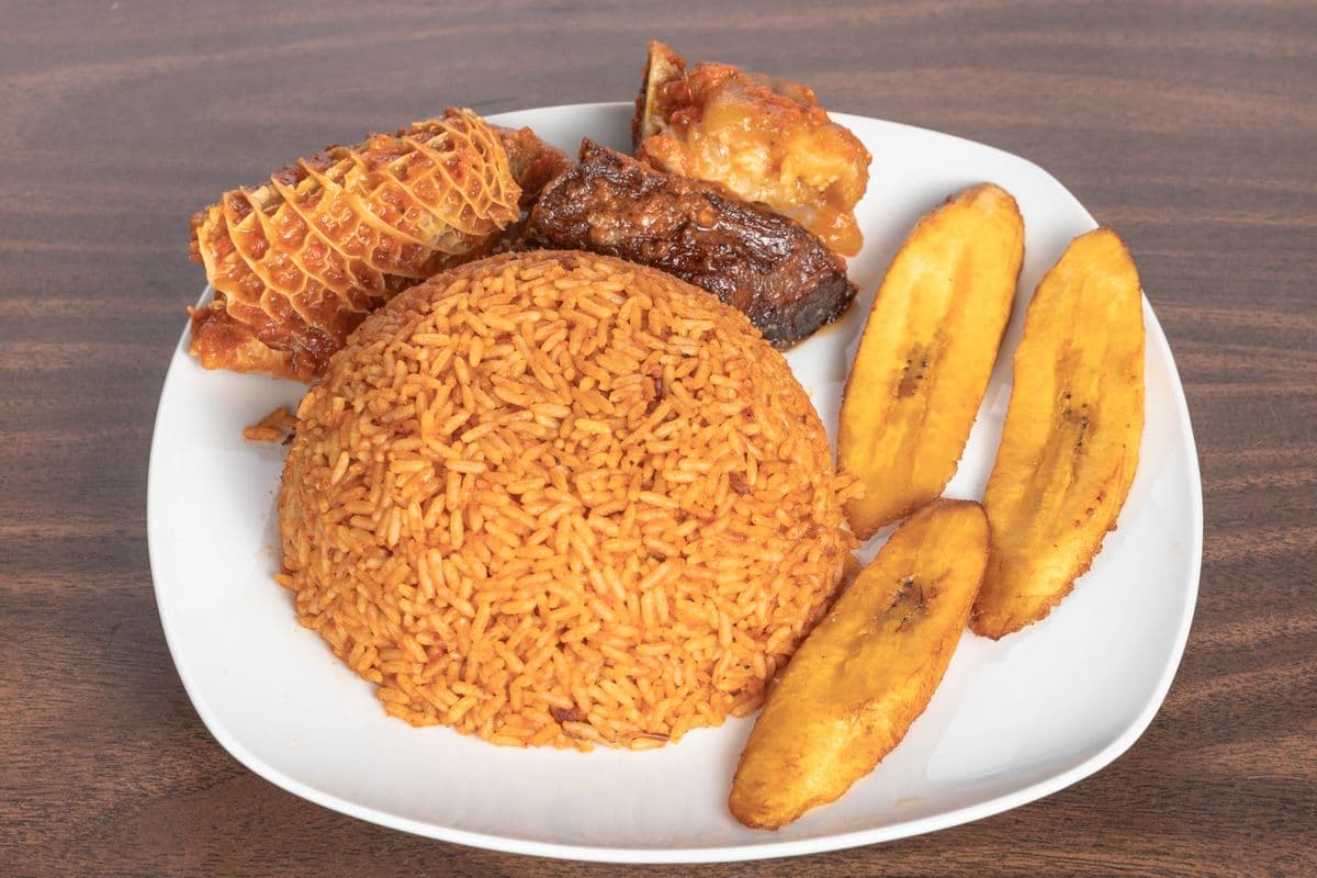 Jollof Rice with Choice of Protein