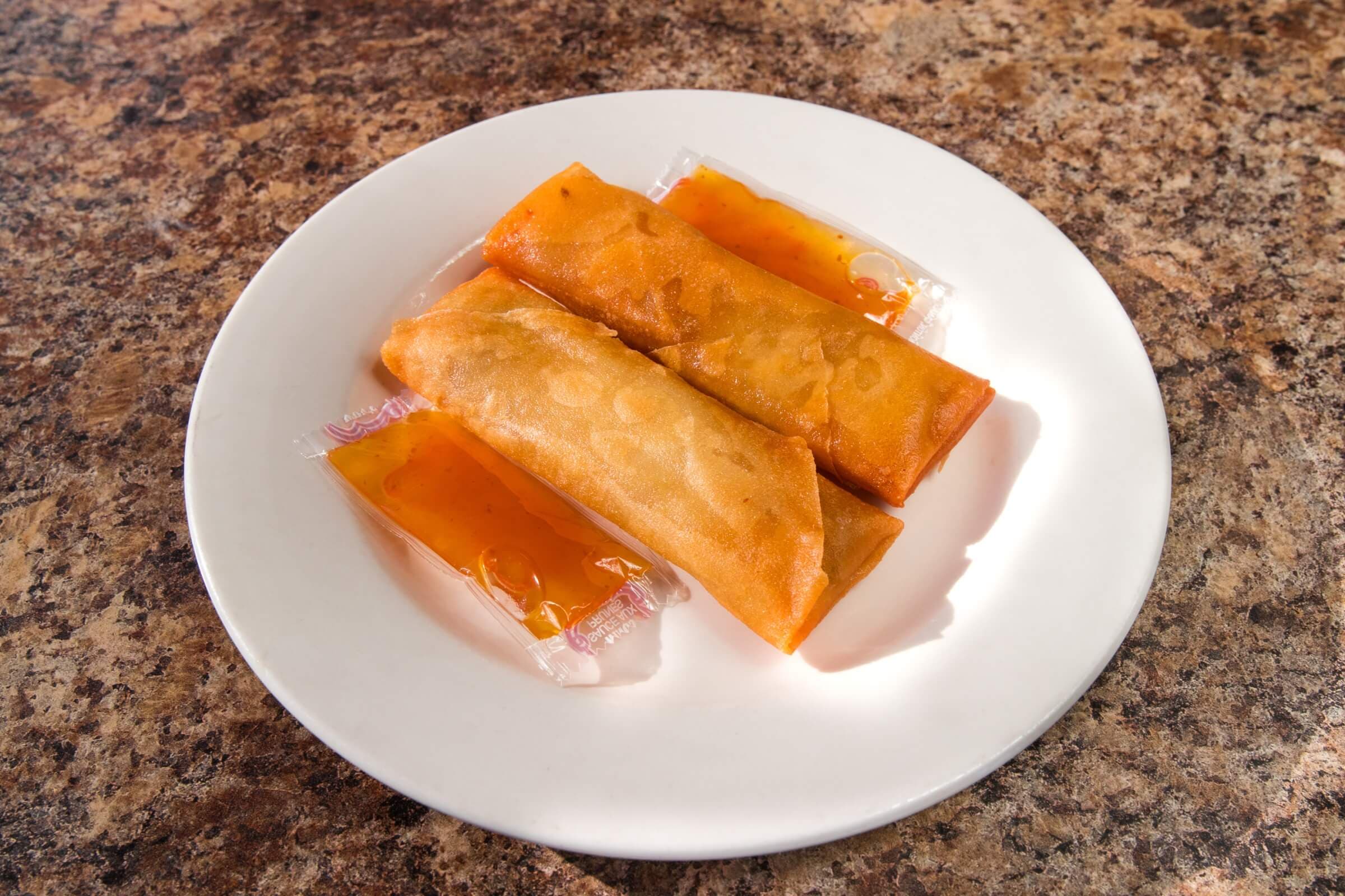 1. Deep-Fried Spring Rolls (2 pcs)